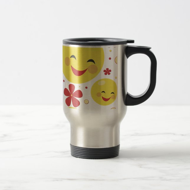 Face Flowers Travel Cup (Right)