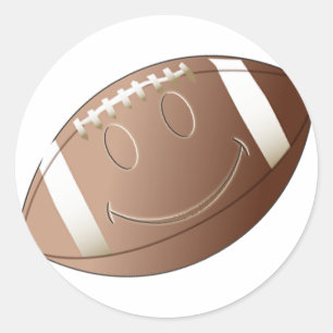FACE FOOTBALL CLASSIC ROUND STICKER