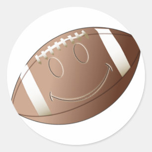 FACE FOOTBALL CLASSIC ROUND STICKER