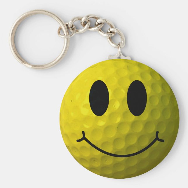 Face Golf Ball Keychain (Front)