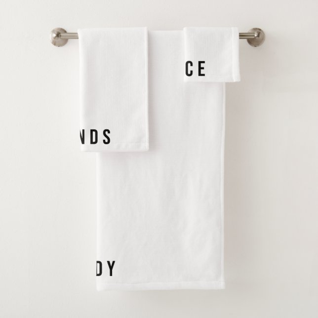 Face, Hands & Body Towel Set (Insitu)