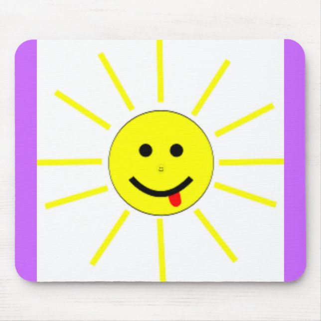 FACE HAPPY SUNSHINE MOUSE PAD (Front)