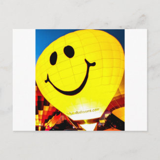 Face Hot Air Balloon Postcard
