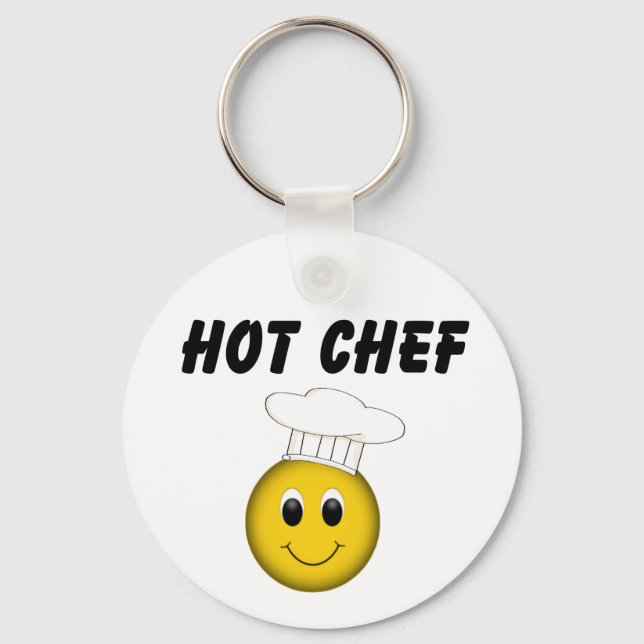 Face Hot Chef Keychain (Front)