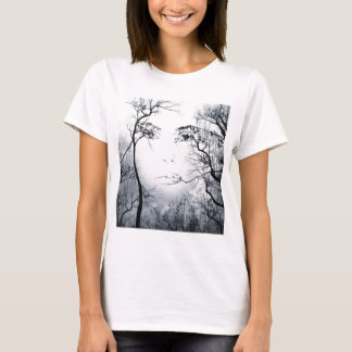 face-in-trees-illusion T-Shirt