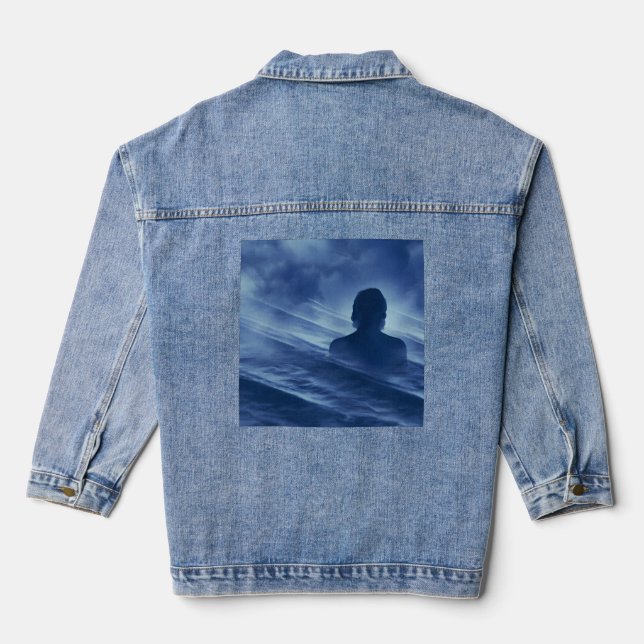 Face it Alone Denim Jacket (Back)