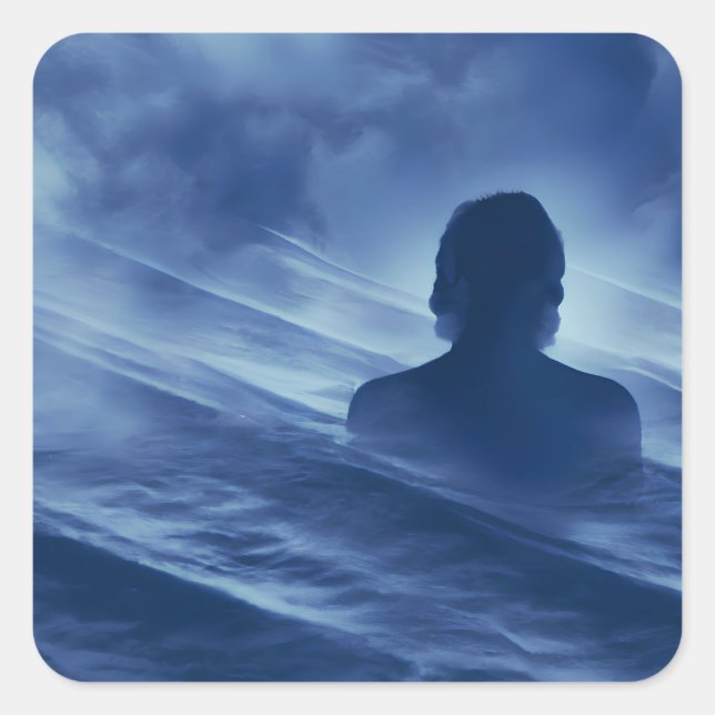 Face it Alone Square Sticker (Front)