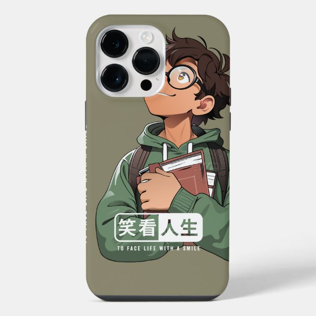 Face life with a smile | iPhone case (Back)