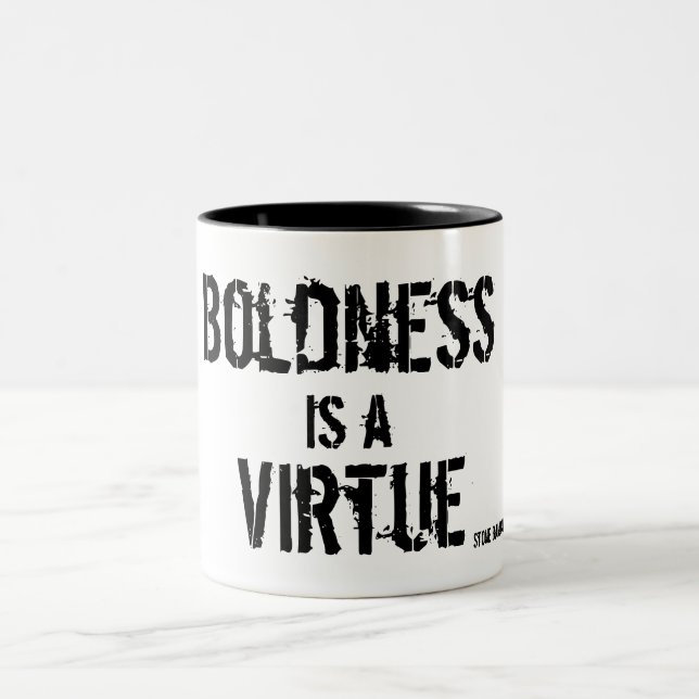 Face Life With Confidence Two-Tone Coffee Mug (Center)