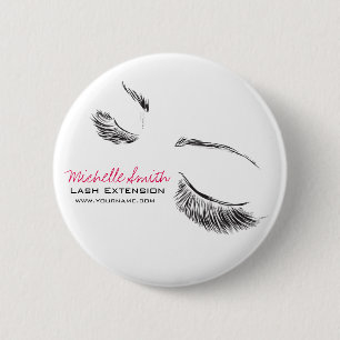 Face long lashes Lash Extension 2 Inch Round Button