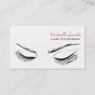 Face long lashes Lash Extension business card