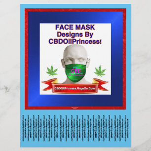 Face Mask Designs By CBDOilPrincess!  Flyer !