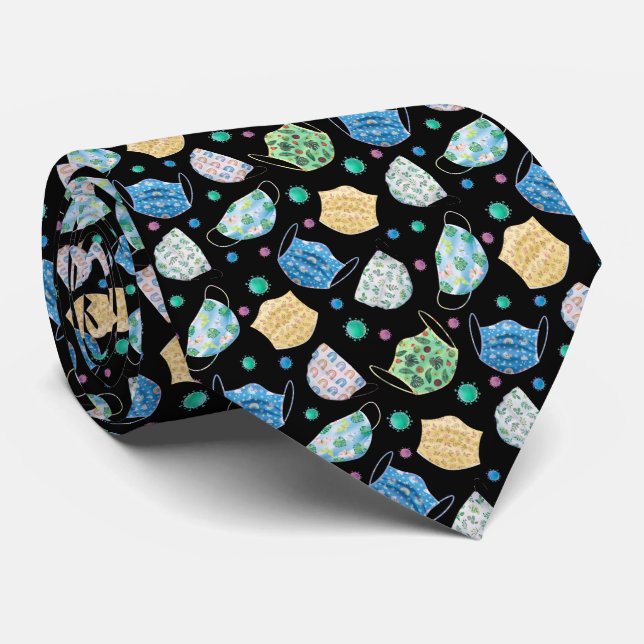 Face Mask Patter Fun Tie (Rolled)