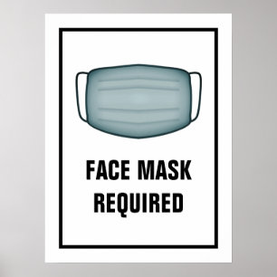 Face Mask Required Poster