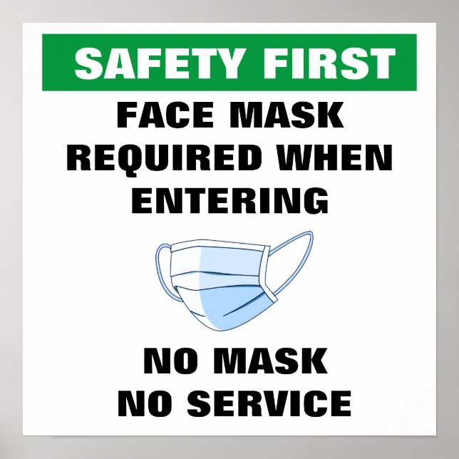 FACE MASK REQUIRED POSTER (Front)