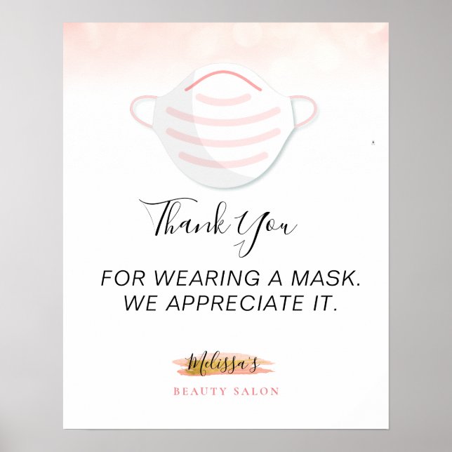 face mask requirement business safety poster (Front)