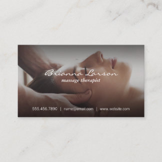 Face Massage | Spa Business Card