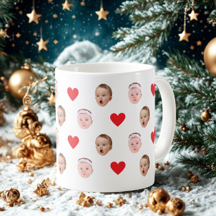 Face Mug, Custom Photo mug, Baby Gift  Large Coffee Mug