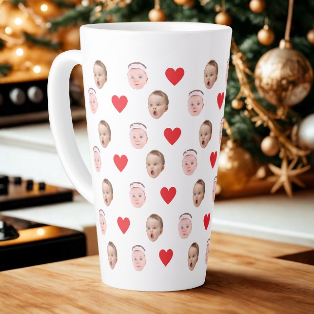 Face Mug, Custom Photo Mug, Baby Gift  Latte Mug (Creator Uploaded)