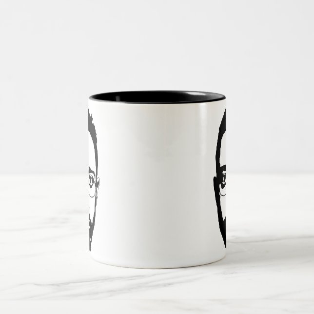 Face (mug) Two-Tone coffee mug (Center)