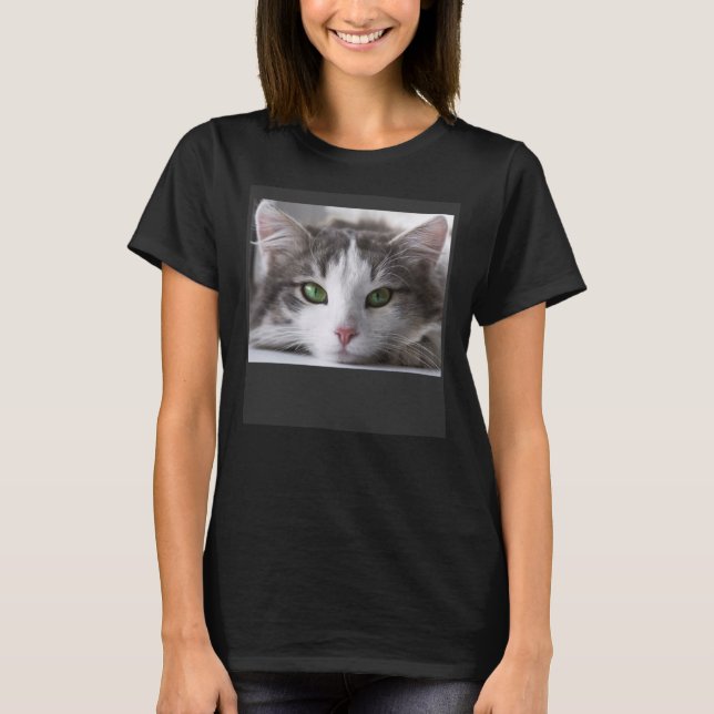 Face Of A Cute Cat Nr 2 T-Shirt (Front)