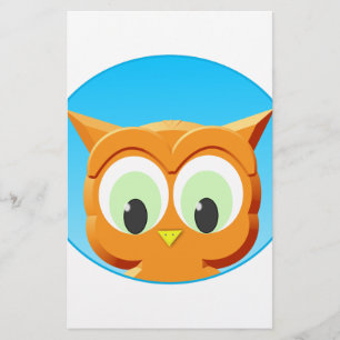 Face Of A Little Owl Stationery