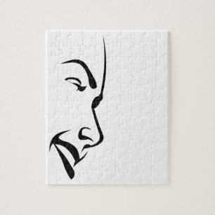 Face of a Woman Jigsaw Puzzle