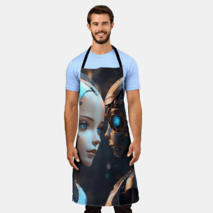 Face of AI Chatbot Apron