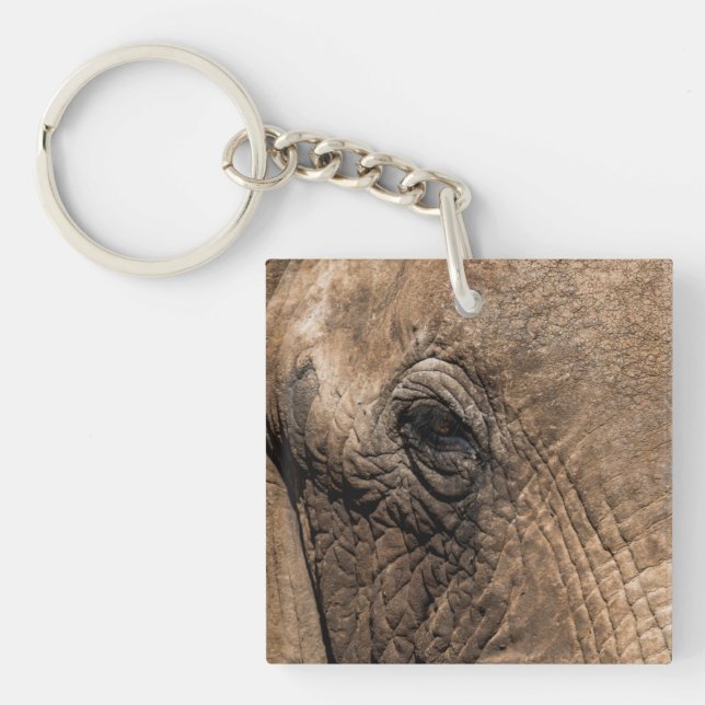 Face of an Elephant Keychain (Front)