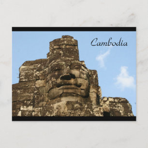 face of angkor postcard
