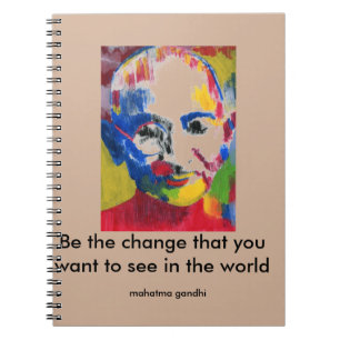 Face of Colours Mahatma Gandhi notebook