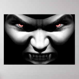 Face of Evil Vampire Poster Print