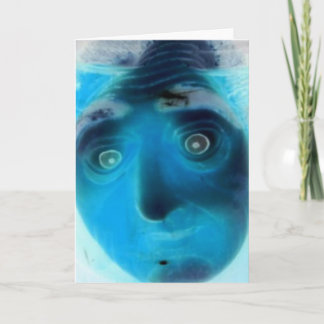 Face of Fear Greeting Card, Fear Me Card