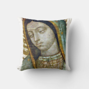 Face Of Guadalupe Throw Pillow