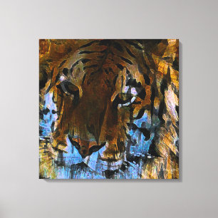 Face of the Tiger Canvas Print