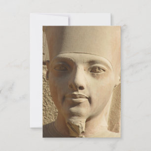 Face of Tutankhamun Flat Greeting Card