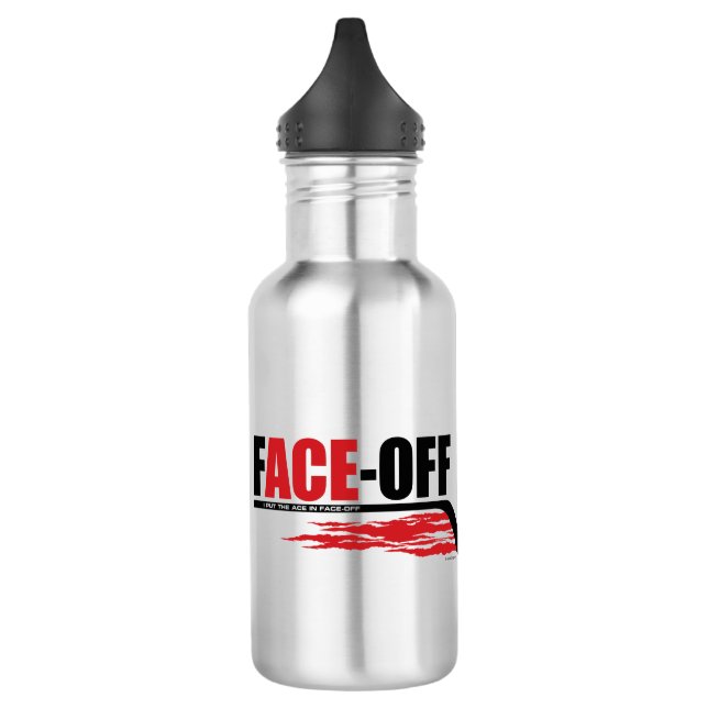 Face-Off Ace (Hockey) 532 Ml Water Bottle (Left)