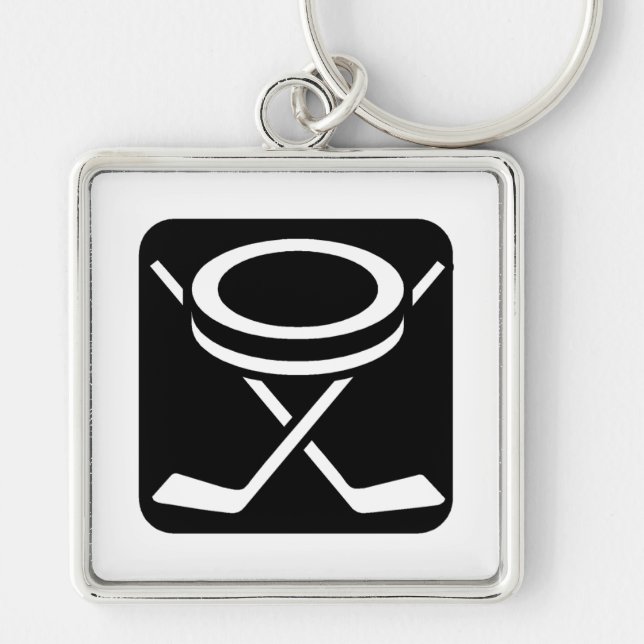 Face Off Puck Keychain (Front)
