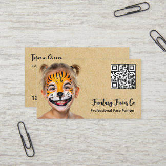 Face Painter QR Business Card