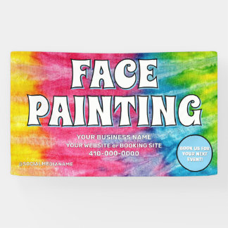 Face Painting Business Banner Sign