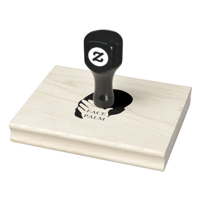 Face Palm Rubber Stamp (Stamp)