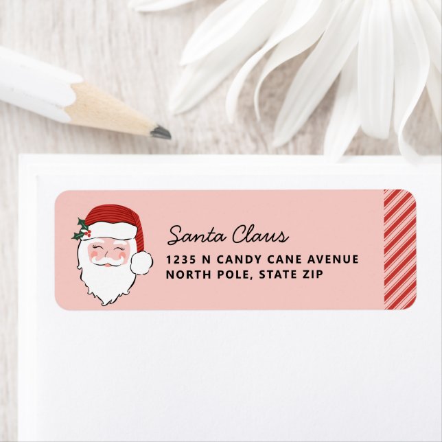 Face père Noël | Rose et rouge (En situation)