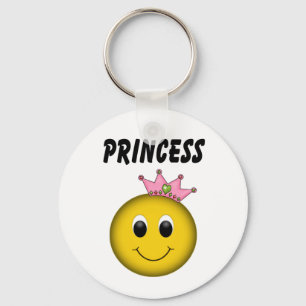 Face Princess with Crown Keychain