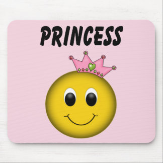 Face Princess with Crown Mouse Pad