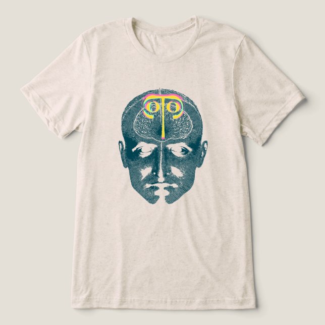 Face Print 3D Tri-Blend Shirt (Design Front)