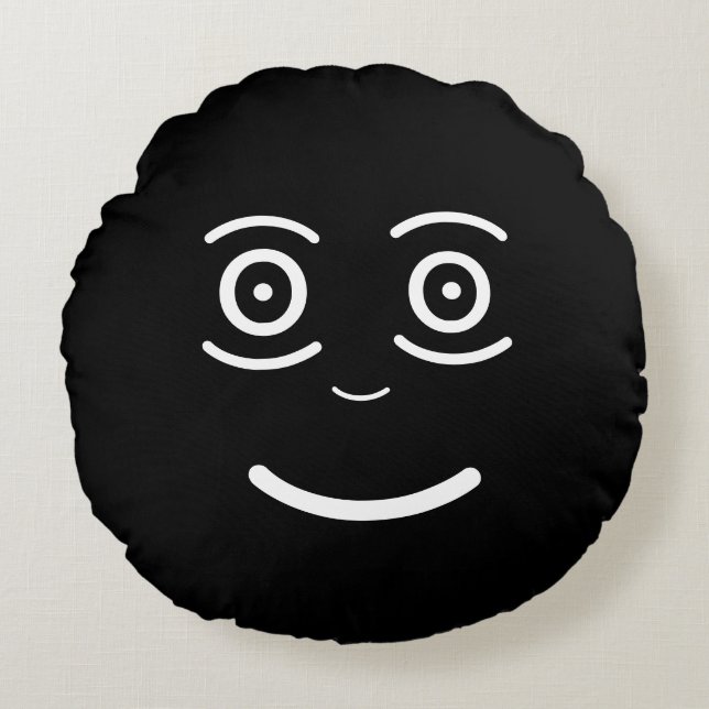 Face Round Pillow (Front)
