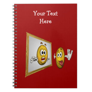 Face Silencieuse Dans Le Carnet Miroir