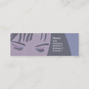 Face - Skinny Mini Business Card