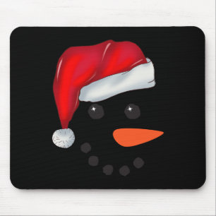 Face Snowman Christmas Matching Squad Family Men W Mouse Pad