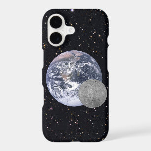 Face sombre ou cachée de la Lune avec la Terre